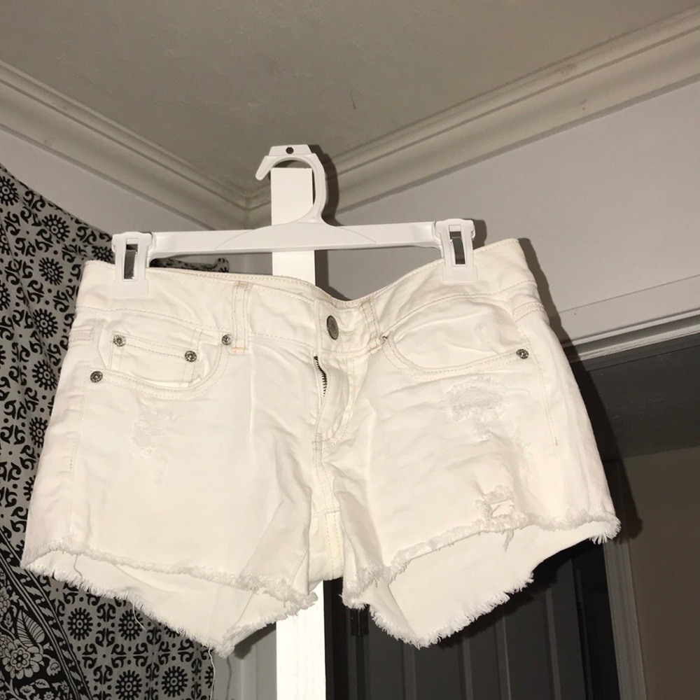 White American eagle denim shorts